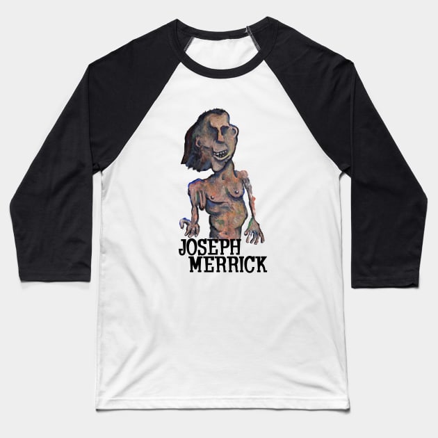 Joseph Merrick Baseball T-Shirt by micalef